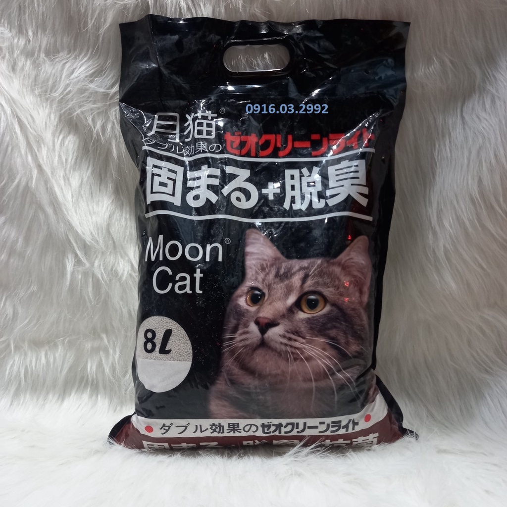 Cát vệ sinh cho mèo cát nhật Moon cat 8L, Khử mùi vón cục