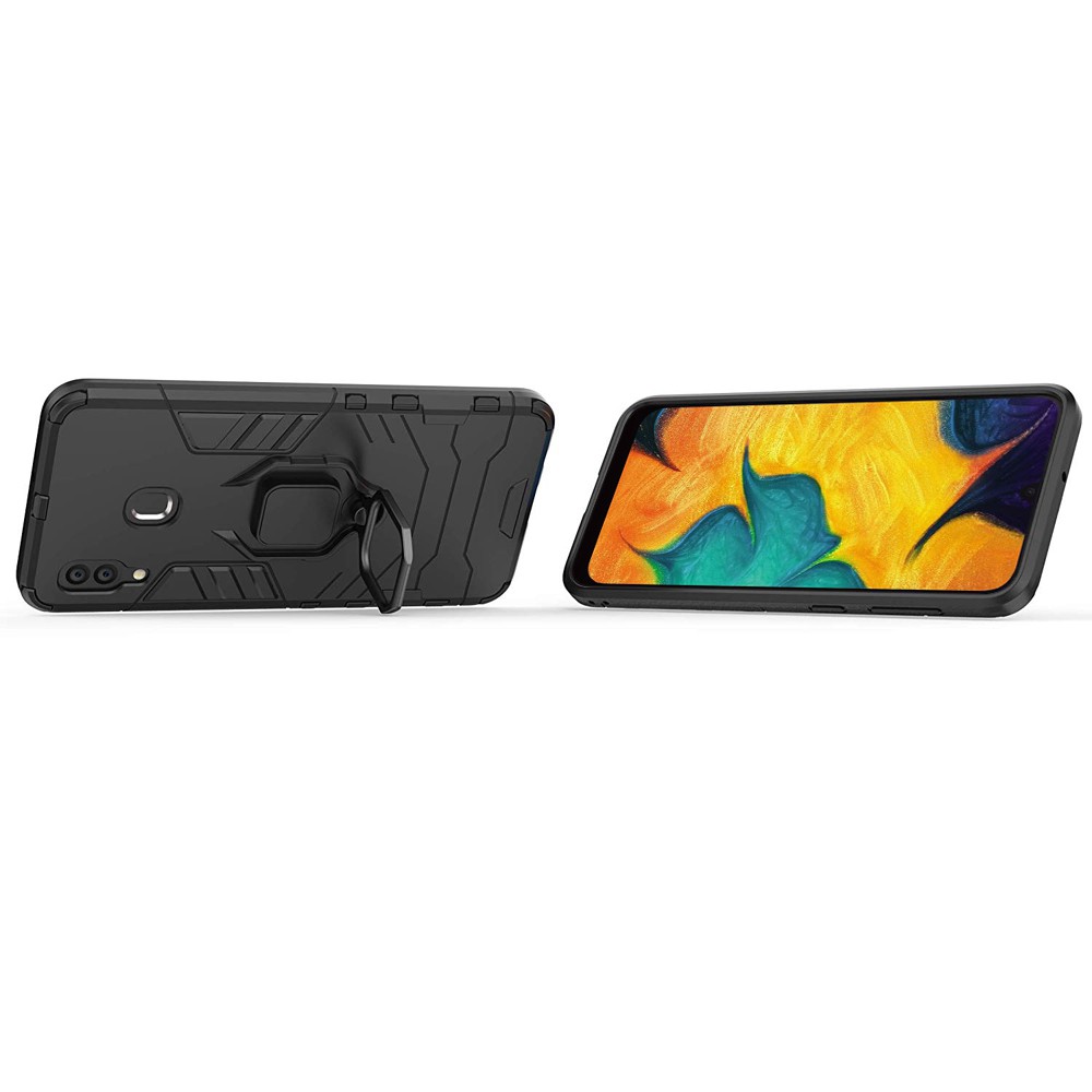 Ốp lưng Samsung A30, Ốp iron man chống sốc kèm nhẫn iring chống xem video bảo vệ camera cho Samsung A30