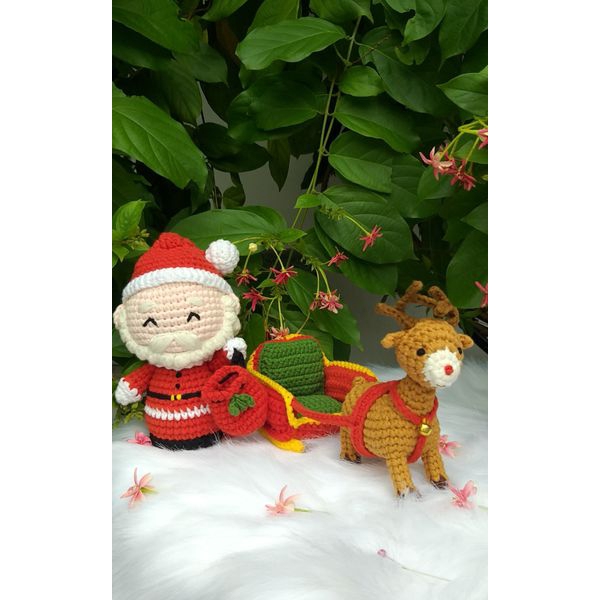 Thú bông len Ông già Noel - WT-339-SANTA-S