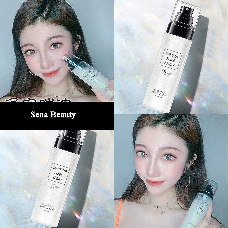 Xịt Nhũ Khóa Trang Điểm Star Flash Make Up Spray 8 Hours Wear