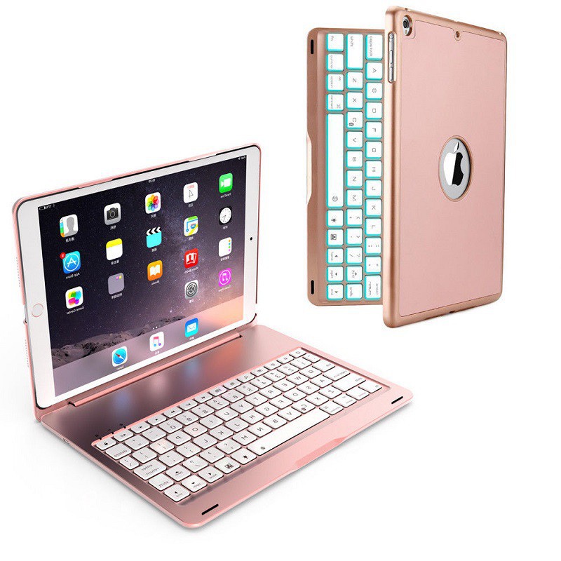 7 Color Backlit Bluetooth Keyboard Smart Case Stand Cover For iPad Pro 10.5 inch