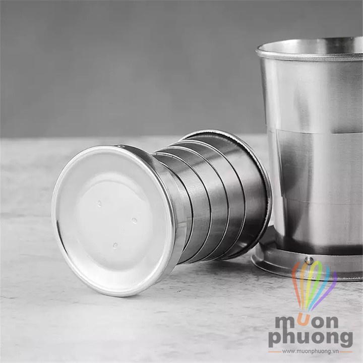 [FRSHIP 20K] Ly cốc inox xếp gọn bỏ túi du lịch dã ngoại - MUÔN PHƯƠNG SHOP | BigBuy360 - bigbuy360.vn