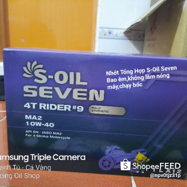 Nhớt tổng hợp S-oil Seven 10w40