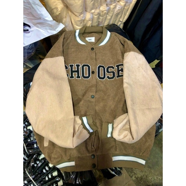 ÁO KHOÁC BOMBER THÊU CHOOSE