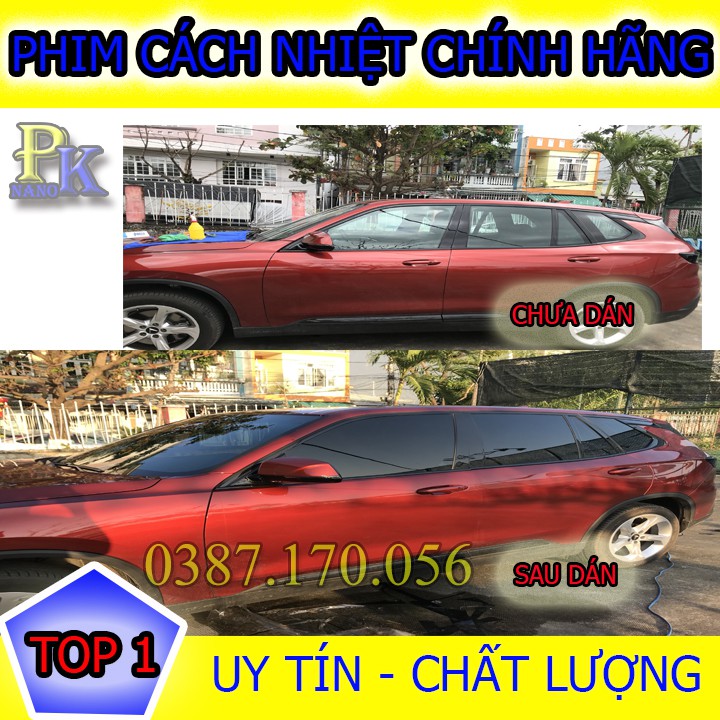 Combo Film cách nhiệt ô tô nhà kính Bảo hành 15 năm - Cắt tia UV100%, Giảm nóng 95% Tại Đà nẵng, Hồ Chí Minh