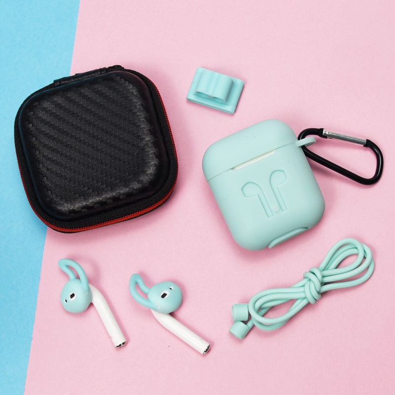 Bộ vỏ đựng bảo vệ chuyên dụng cho hộp sạc và tai nghe Apple airpods