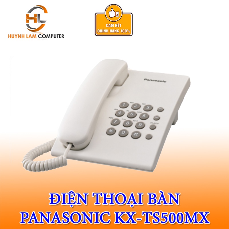 Điện thoại bàn Panasonic KX-TS500MX (TRẮNG) Chính hãng