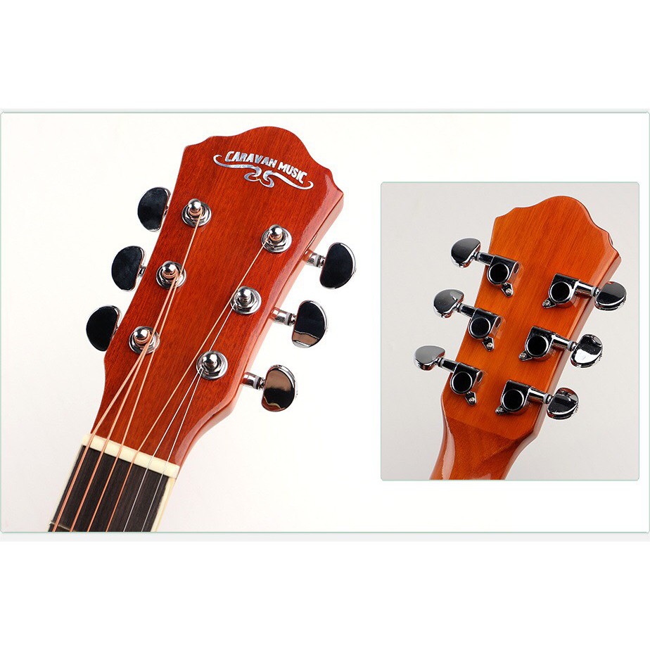 (HOT)Đàn guitar Acoustic chính hãng Caravan HS 4140-GIÁ RẺ tặng kèm capo,hộp đựng pick kèm 3cpick