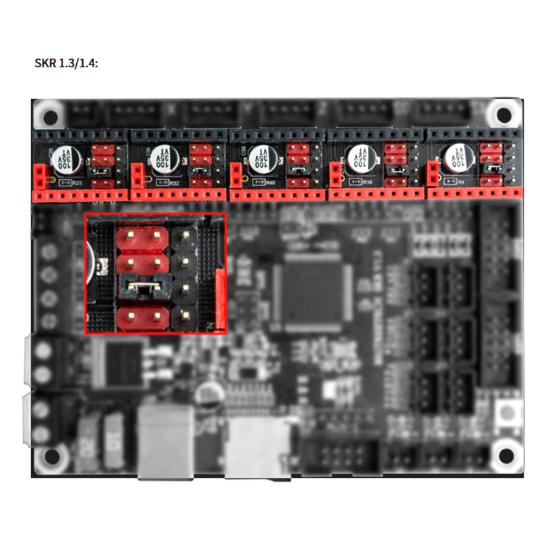 Trình Điều Khiển Động Cơ Bước MKS TMC2226 2226 Có Tản Nhiệt Cho Máy In 3D
