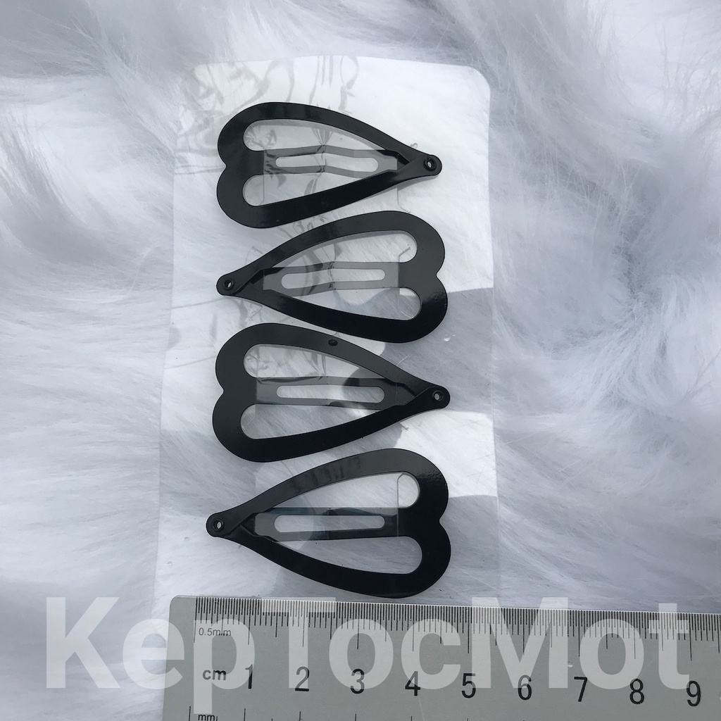 3 - 4 cái Kẹp tóc mái cute màu đen kt251