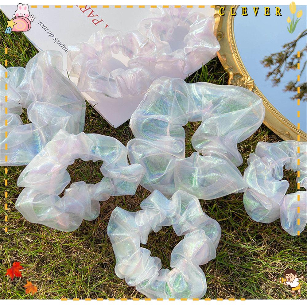 Dây Buộc Tóc Co Dãn Màu Trơn Thiết Kế Đơn Giản Cho Nữ