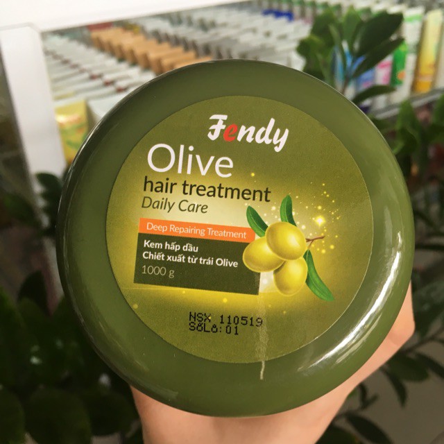 Kem hấp dầu chính hãng Fendy tinh chất Olive 1000g