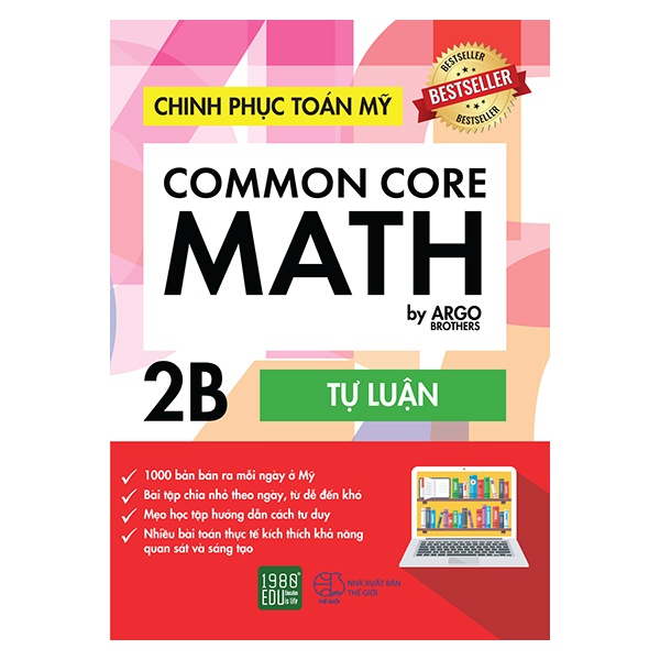 Sách - Chinh Phục Toán Mỹ - Common Core Math (Tập 2B) (Argo Brothers- 1980)