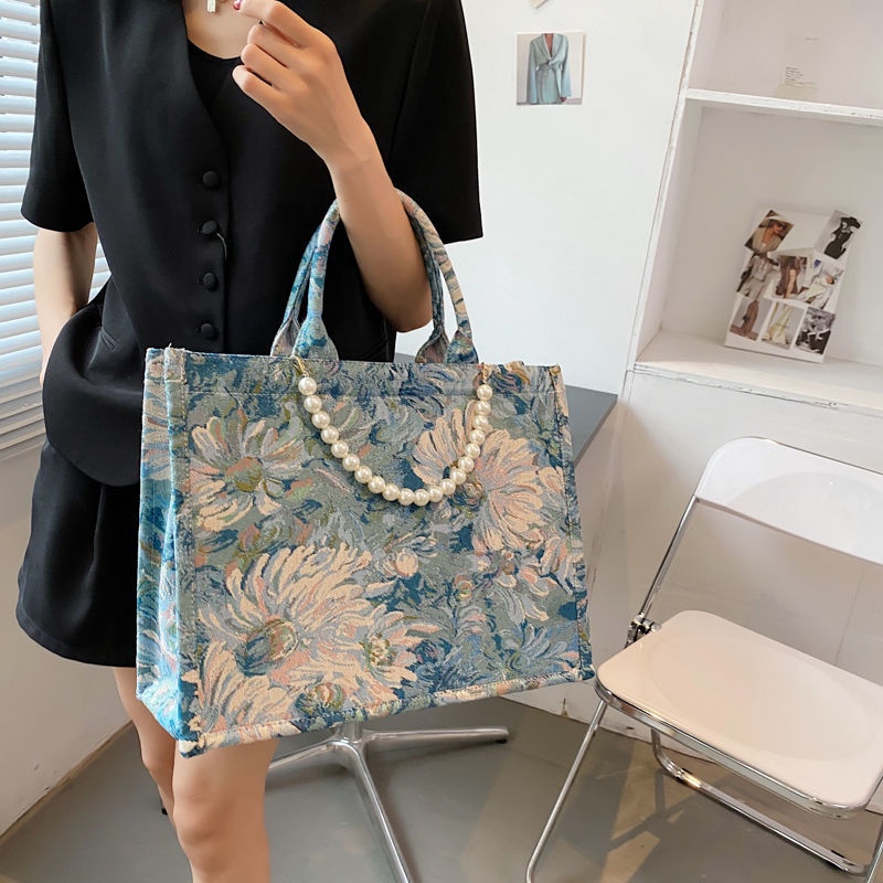 HAPPY HOMLIV Túi xách to công sở Túi Xách Tote Đựng Máy Tính A4 13 Inch 14 Inch Cỡ Lớn Có Khóa Kéo Cho Túi tote Nữ