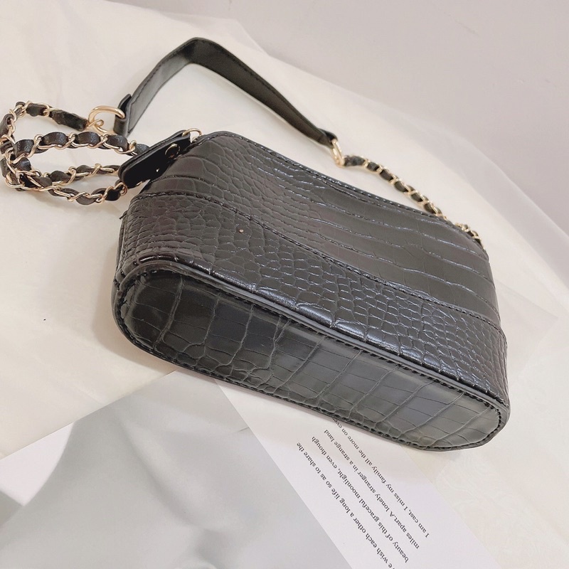 Túi đeo chéo mini nữ hobo 2 khóa đẹp thời trang đi chơi nhỏ gọn HT058