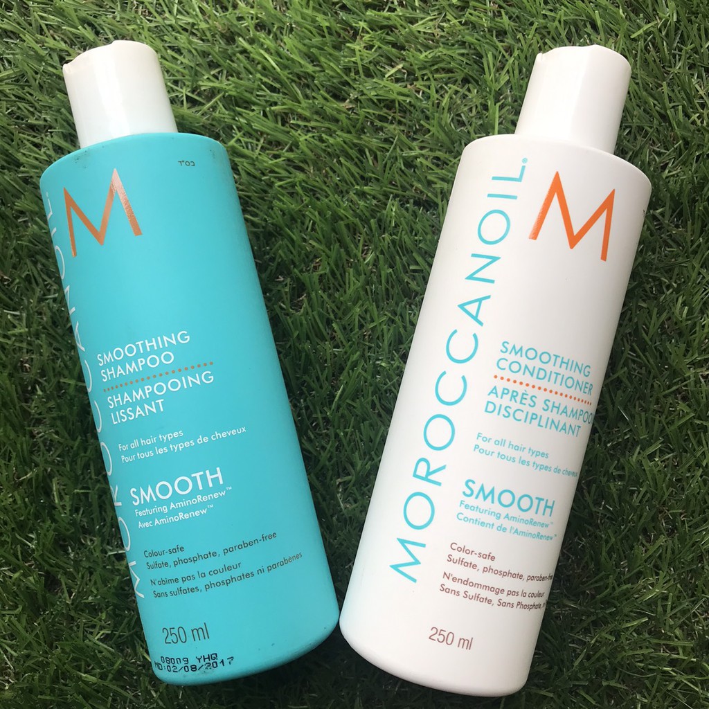 Gội xả suôn mượt Smooth Moroccanoil 250mlx2