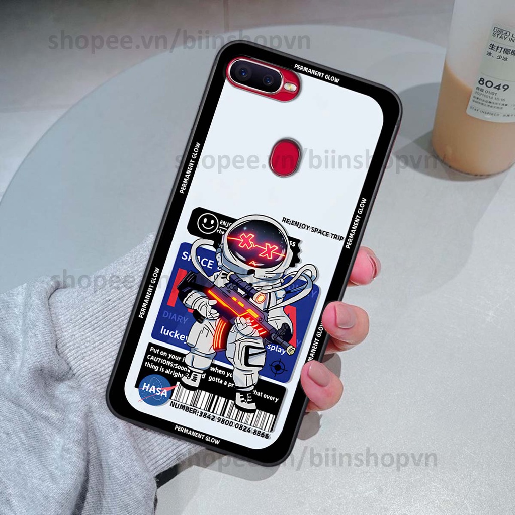 Ốp Oppo A5s / A7 / F9 / A12 phi hành gia vũ trụ space.x siêu đẹp, thời trang