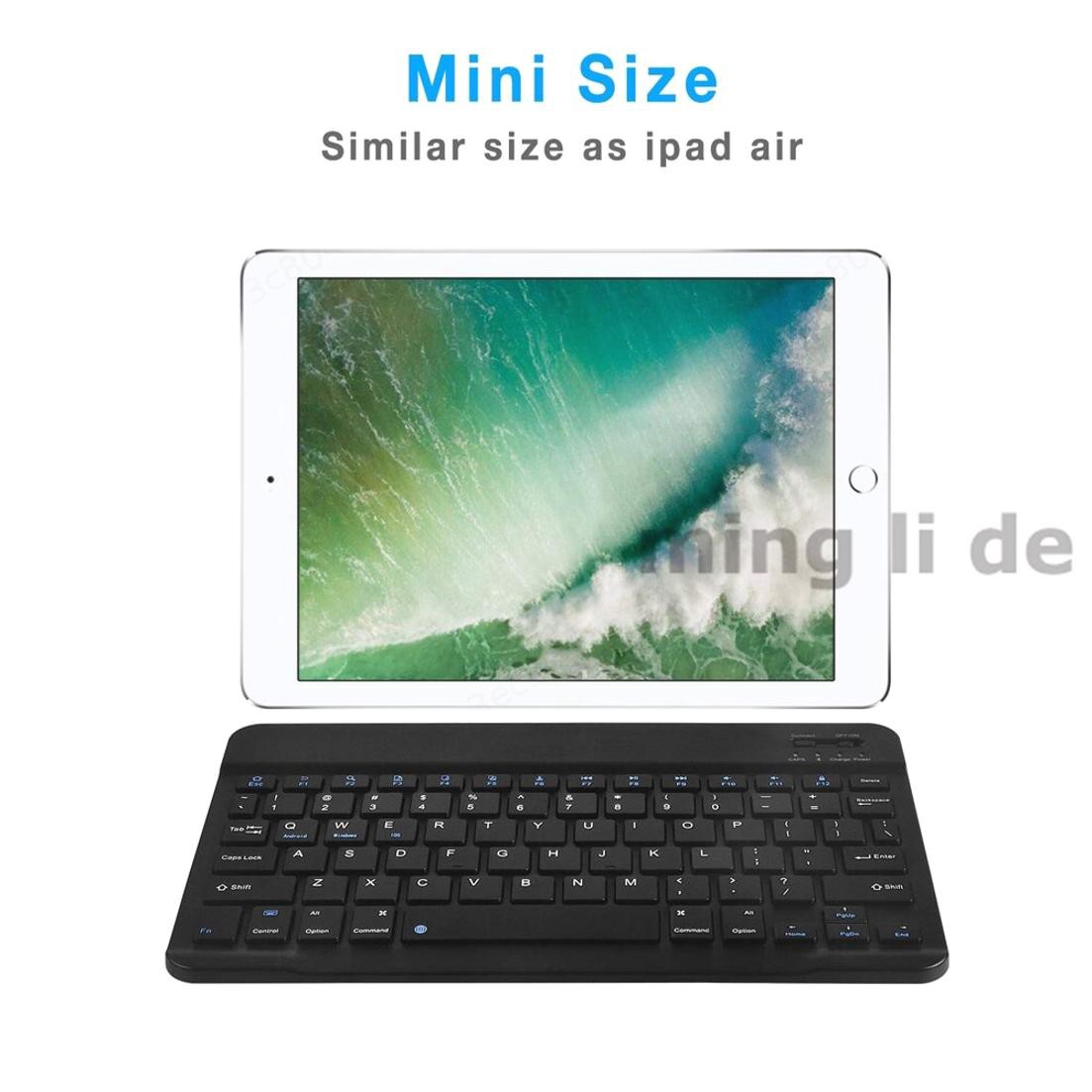 Bàn Phím Bluetooth Không Dây Mini Siêu Mỏng Cho Laptop Ipad Apple Mac Tablet Smartphone For Ios Android Windows