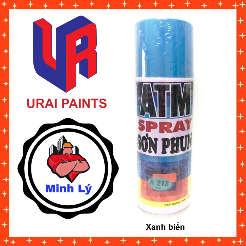 Sơn Phun ATM Spray Cao Cấp Đủ Màu (400ml/chai) Chính Hãng URAIPAINTS