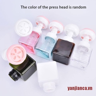 YANCA Soap Bottle Foaming Lotion Refillable Bottle Flower Pump Head Empty Bottle