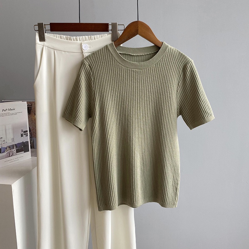 Áo Len Gân Cổ Tròn Tay Lỡ Bảng Màu Patel Siêu Xinh - TG21 | BigBuy360 - bigbuy360.vn