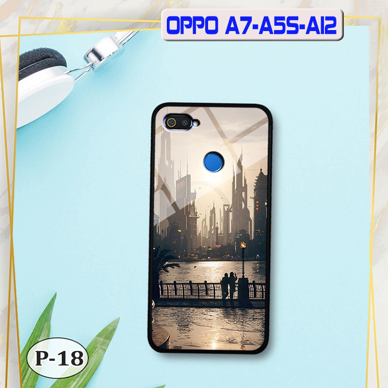 Ốp lưng kính 3D Oppo A7/ A5s