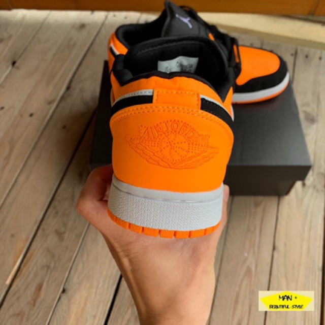 (Video cận cảnh) giày thể thao sneaker AIR JORDAN 1 low orange