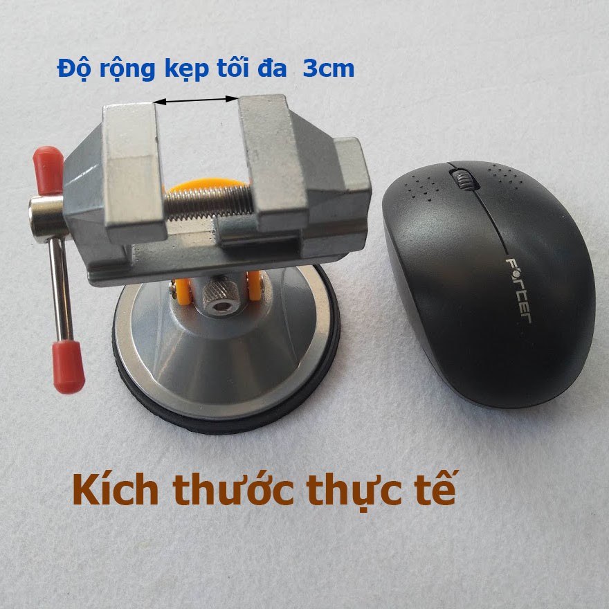 Ê tô mini để bàn dạng đế hít xoay 360 độ - Eto để bàn dụng cụ DIY