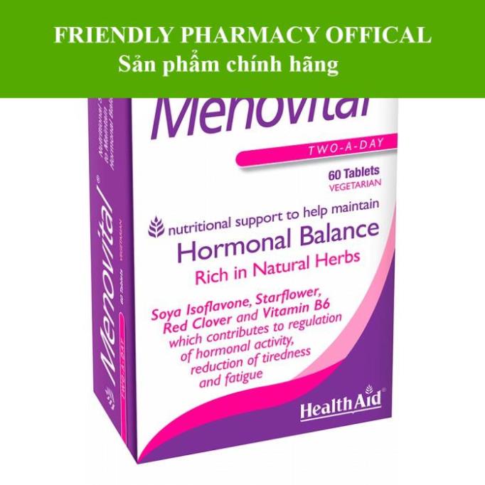 Healthaid Menovital - Giúp cân bằng nội tiết tố, tăng cường sinh lý nữ (hộp 60 viên)