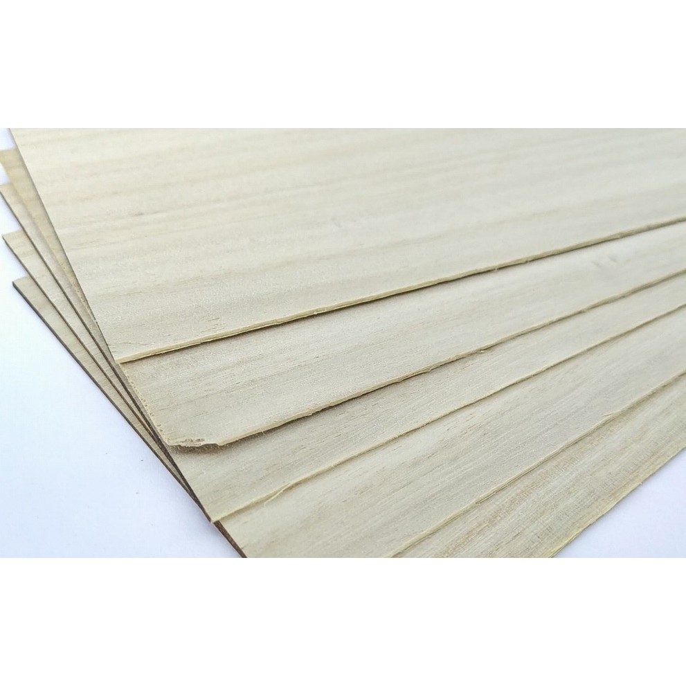 [10x33cm] Combo 3 tấm gỗ Hông Paulownia (thay thế Balsa) gỗ mô hình 1mm,1.5mm, 2mm, 3mm, 4mm, 5mm, 6mm, 8mm, 10mm, 12mm