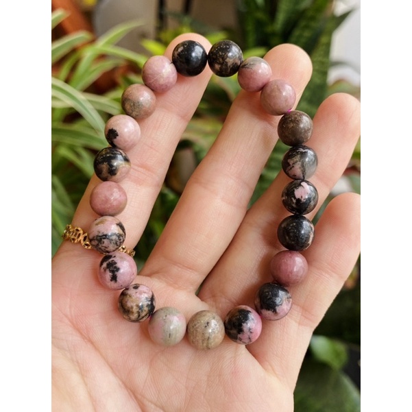Vòng tay đá Rhodonite