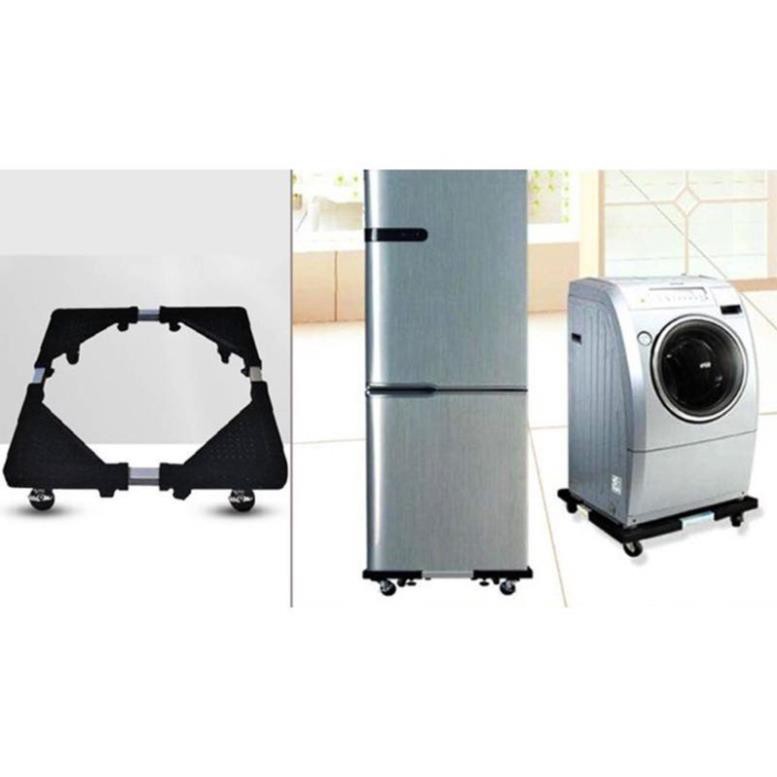 [XẢ KHO+FREE SHIP]  Kệ inox chân máy giặt tủ lạnh đa năng chống rung lắc loại có bánh xe