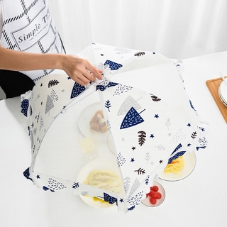 Kitchen table cloth gauze anti-cover foldable dining table cover round food cover household stir-fried vegetable umbrella cover
