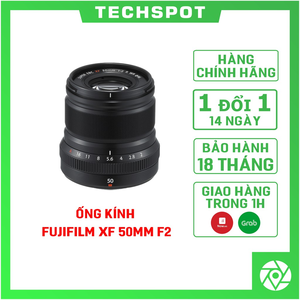 [Mã ELMS5TR giảm 5% đơn 5TR] Ống kính Fujifilm XF 50mm F2.0 | Chính Hãng