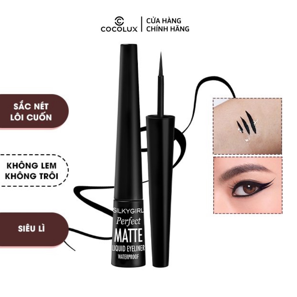 Kẻ Mắt Nước Lì Silkygirl Perfect Matte 2.5ml