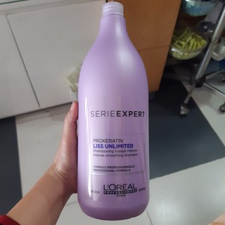 Dầu gội dành cho tóc duỗi Liss Unlimited Shampoo L'oreal 1500ml