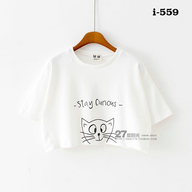 Áo croptop MÈO