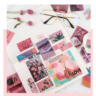 Set 70 Sticker Collage Materials (8 màu)