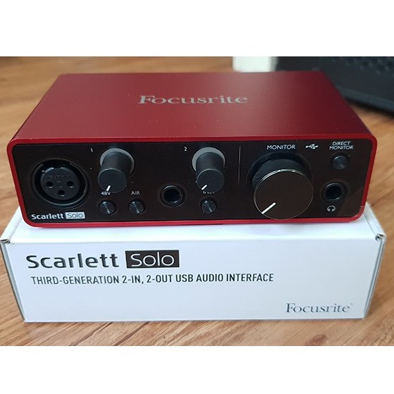 Sound card thu âm Focusrite Scarlett Solo Gen3