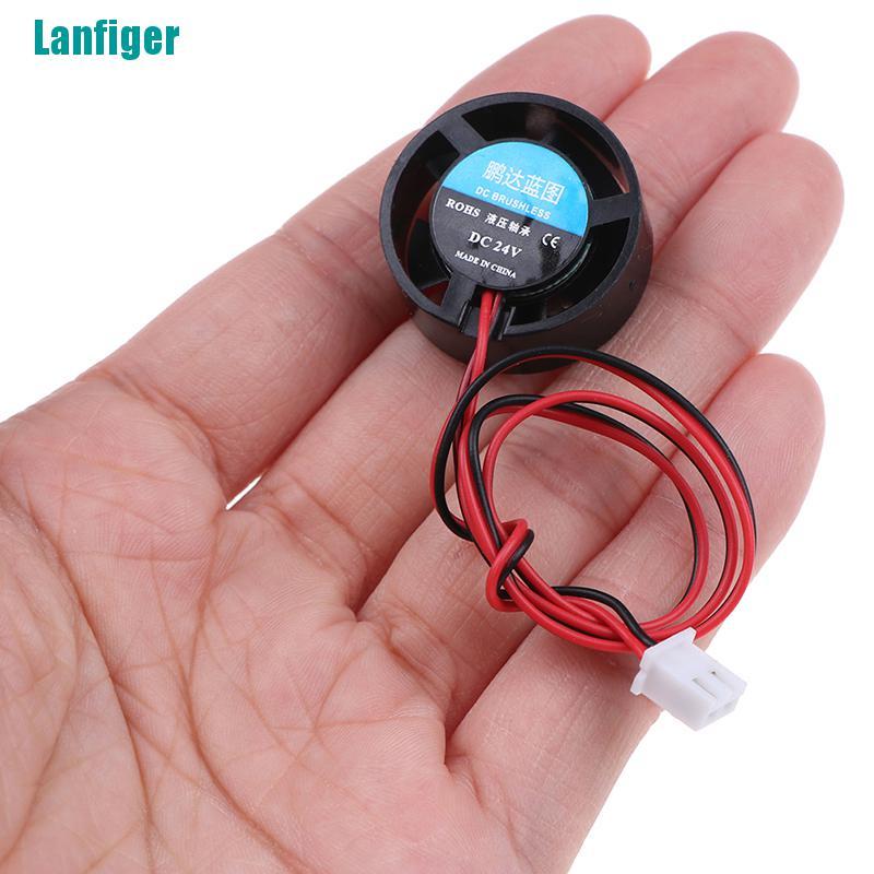 Quạt Làm Mát Mini Hình Tròn 25.5x10mm 5V 9V 12V 24V Cho Đèn LED / Máy Tính
