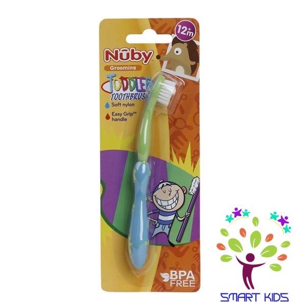 Bàn chải tập đánh răng Nuby 12m+