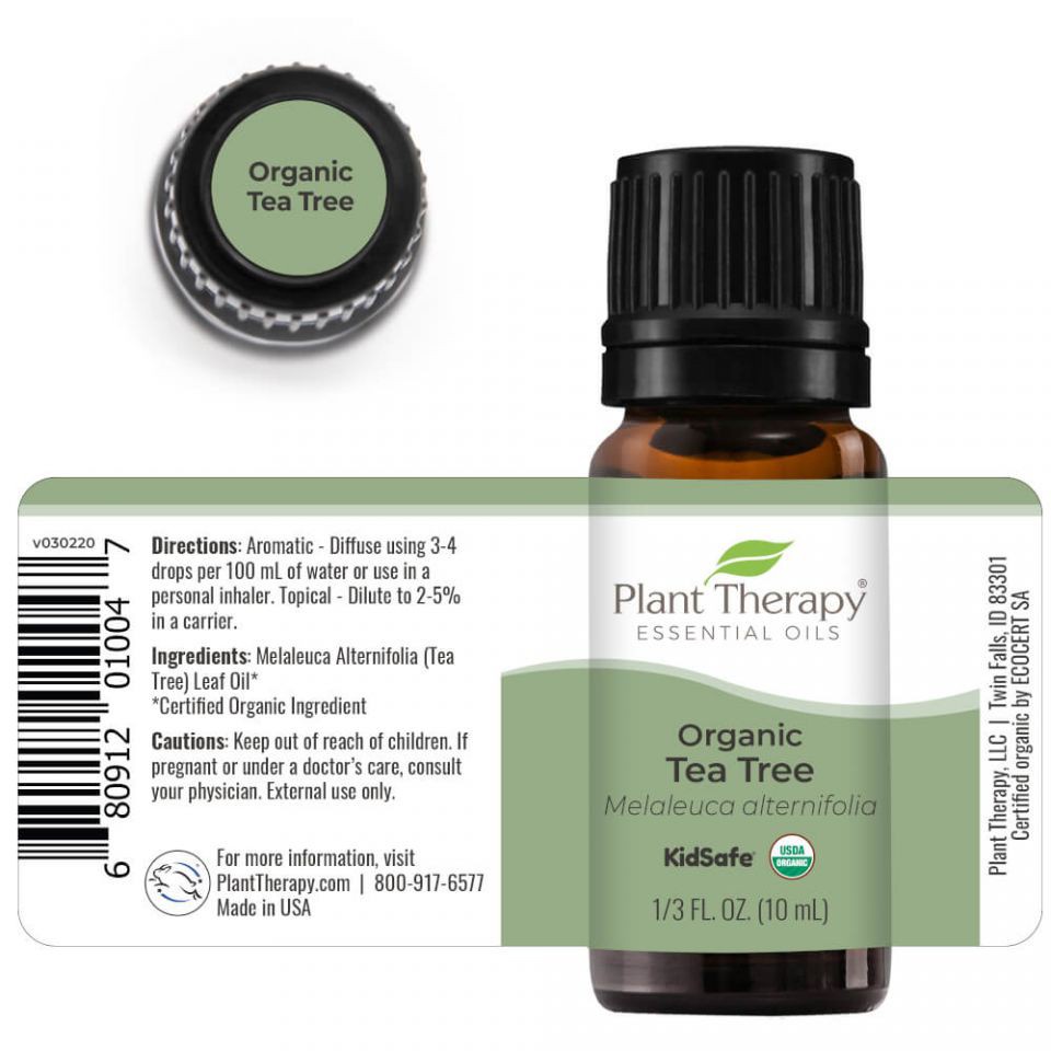 Plant Therapy - Tinh Dầu Tràm Trà Hữu Cơ - Tea Tree Organic KidSafe Essential Oil - 10mL