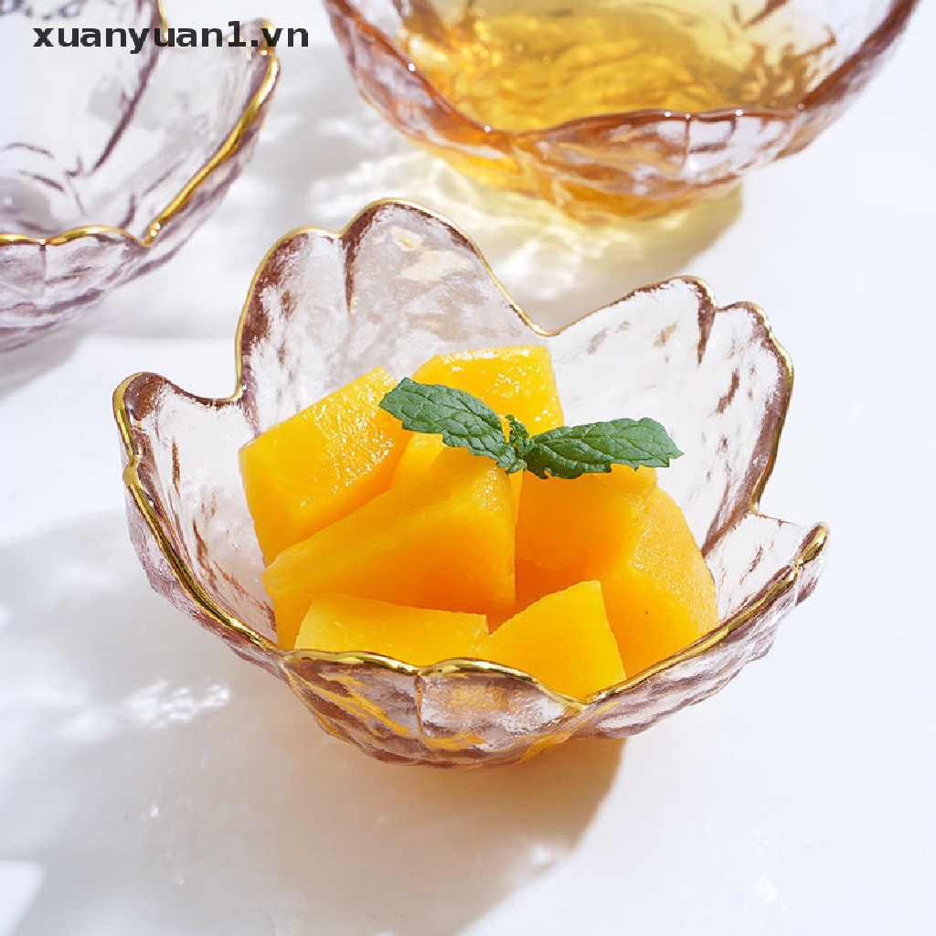 Bát Thủy Tinh Đựng Nước Chấm Hình Hoa Anh Đào Phong Cách Bắc Âu