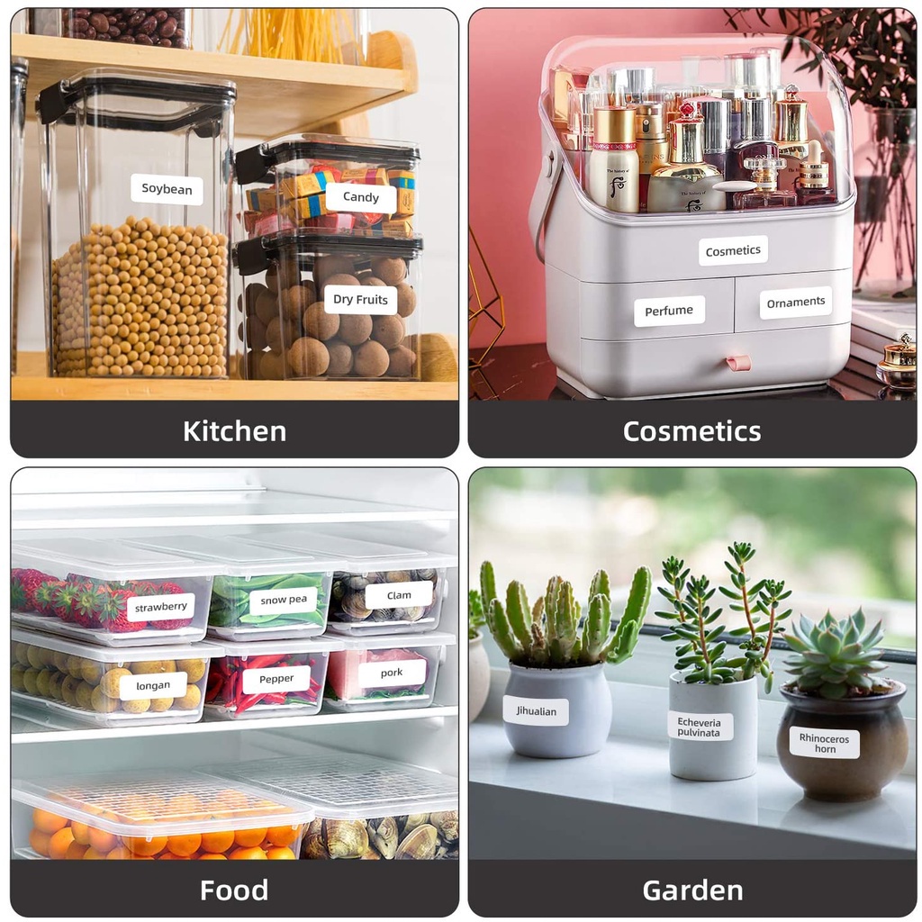 Cuộn giấy dán nhãn in nhiệt NIIMBOT B21/ B3S tự dính chống thấm nước nhiều mẫu tùy chọn