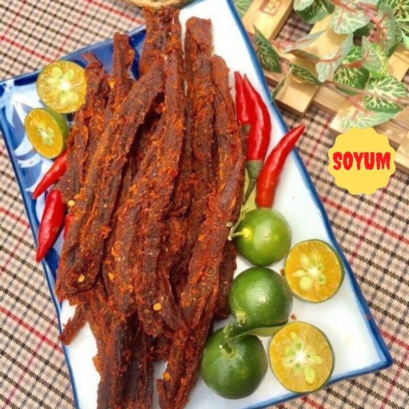 Khô bò que 270g, ăn vặt Soyum vừa ngon vừa rẻ | BigBuy360 - bigbuy360.vn