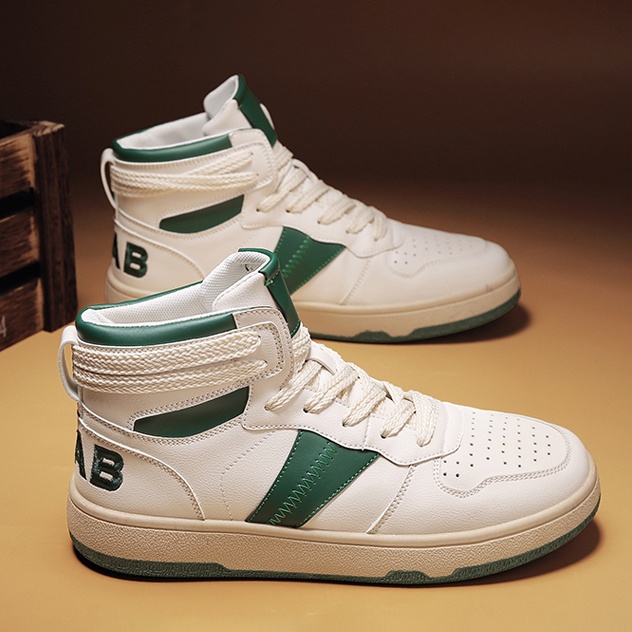 Giày Thể Thao Nam GEMI- Giày Sneaker Màu  Xanh Lam - Xanh Lá Mẫu Mới Phong Cách Thời Trang Trẻ Trung, Cổ Cao - G5518