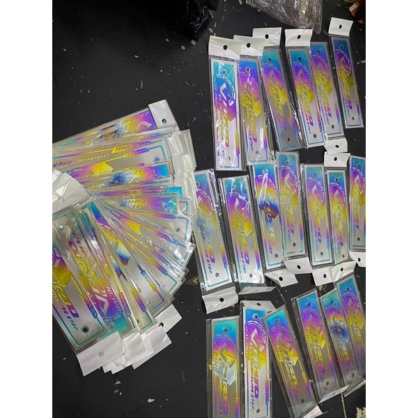 Bảng tên Titanium khắc 3D cnc sắc nét gắn cho các dòng xe máy