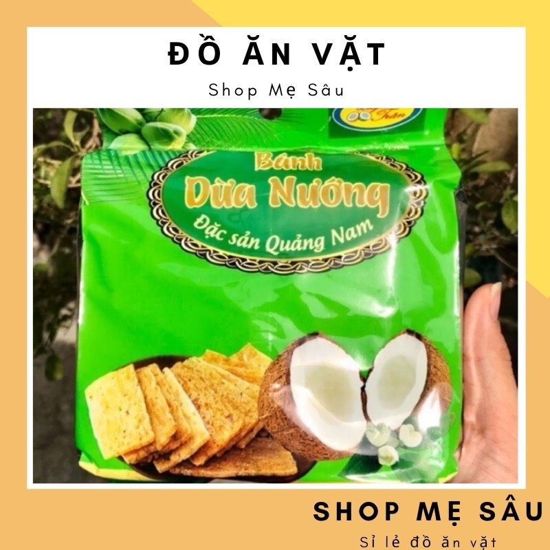 Bánh Dừa Nướng 💖 FREESHIP 💖 Bánh Chả Dừa Nướng Đặc Sản Quảng Nam Gói 200g