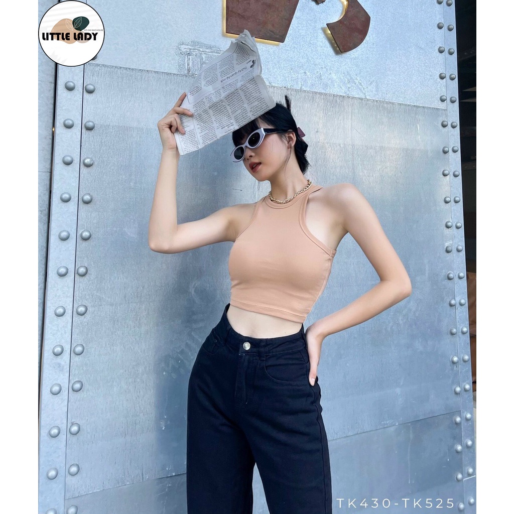 Áo Ba Lỗ Croptop Sát Nách Gợi Cảm Chất Thun Cotton Màu Đen, Trắng, Nude "ÁO 3 LỖ"