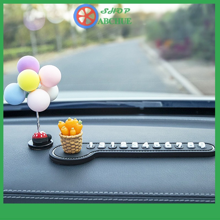 Bảng số điện thoại để Taplo  khi dừng đỗ xe hình chú thỏ và giỏ cà rốt